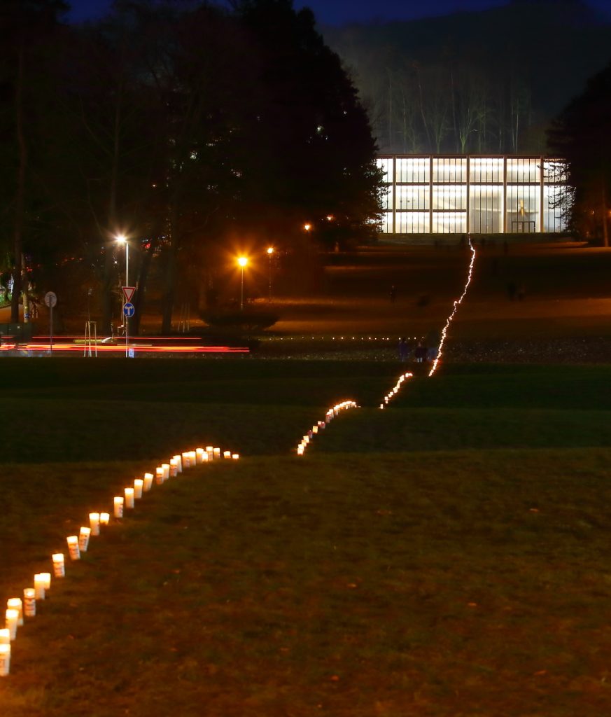 Fotogalerie: světelný happening k připomenutí odkazu Jana Palacha