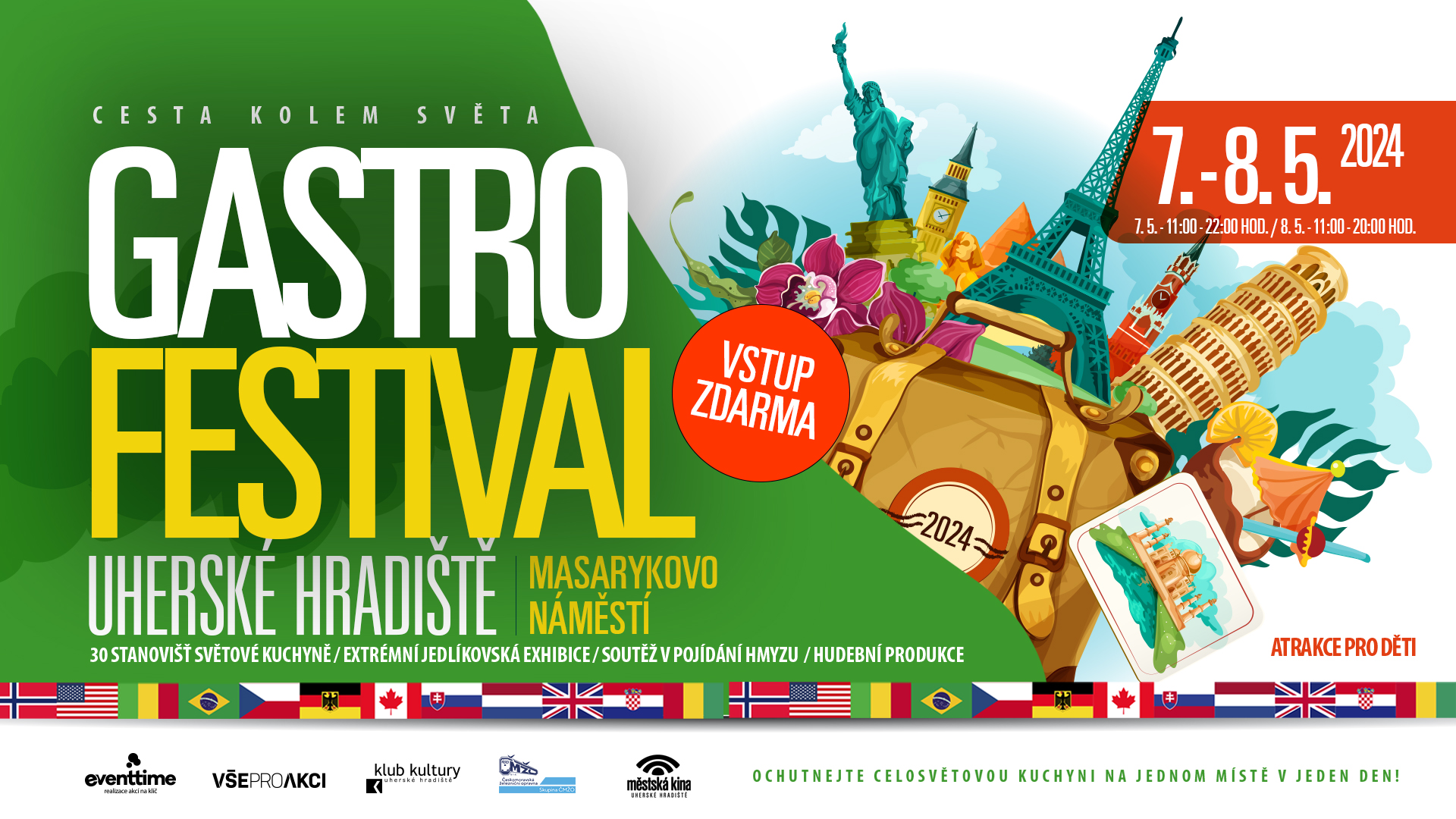 titulní obrazek události 'Gastrofestival \\\"Cesta kolem světa\\\" Uherské Hradiště'