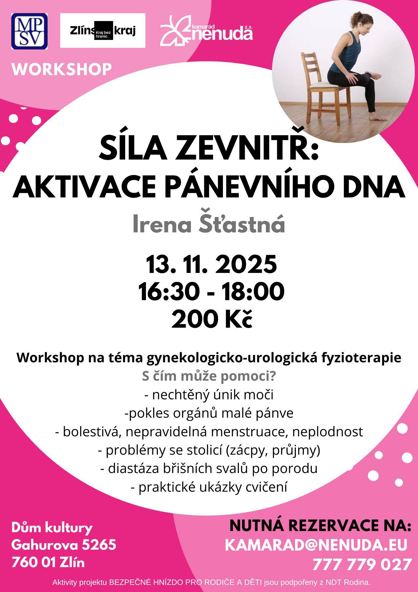 titulní obrazek události 'SÍLA ZEVNITŘ – AKTIVACE PÁNEVNÍHO DNA'