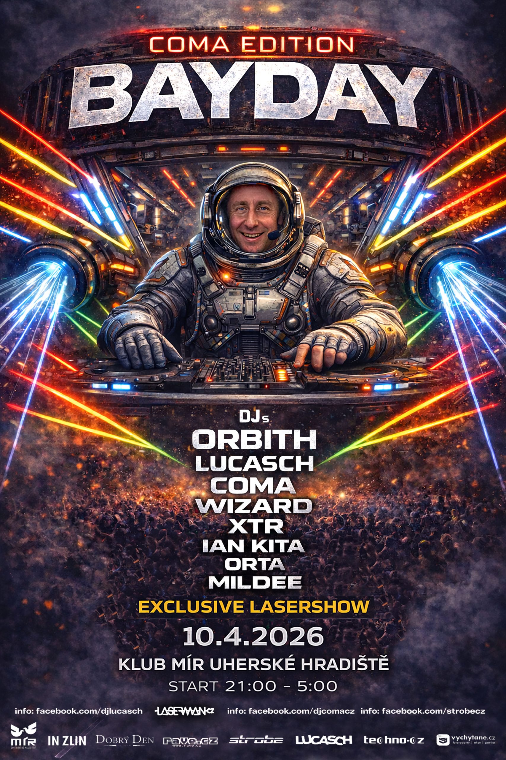 titulní obrazek události 'BAYDAY 2026 –  COMA EDITION | Techno / Rave Night'