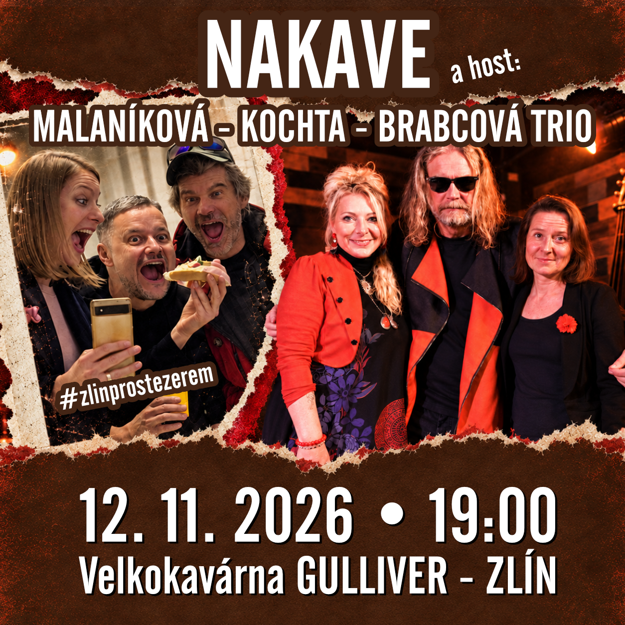 titulní obrazek události 'Nakave & Malaníková-Kochta-Brabcová trio | dvojkoncert'